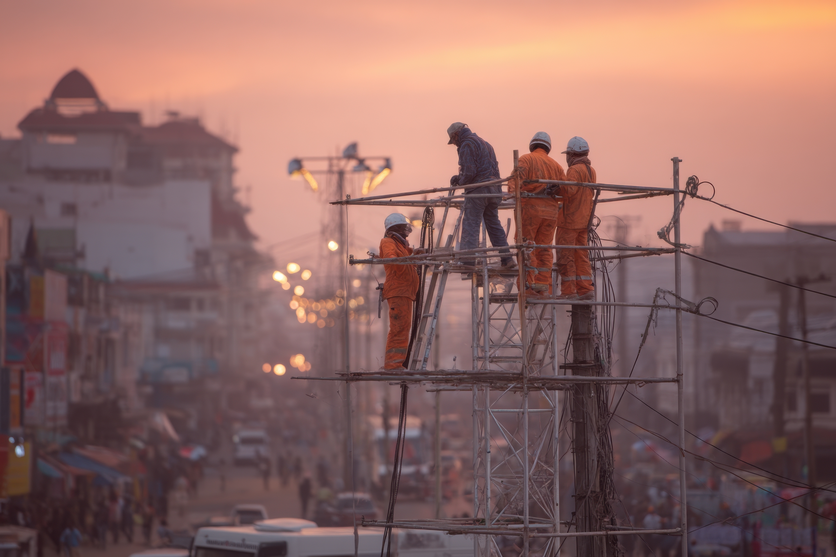Welders at work